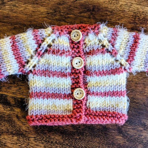 Meet Nelly Mouse handmade tricot stuffed animal baby shower -birthday gift 15 in - Picture 12 of 14